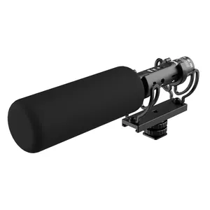 Zgfilme microfone externo para câmera dslr, microfone para gravação de vídeo, câmera dslr, boa qualidade