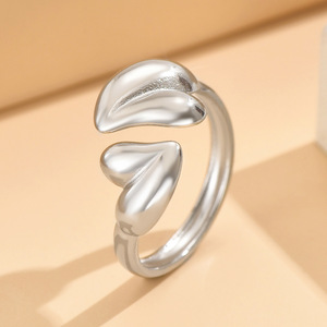 <b>Open</b> <b>Ring</b> Fashion Hot Selling Asymmetrical Heart <b>Open</b> <b>Ring</b> for Men and Women Jewelry Anniversary Gift - Product Image 5