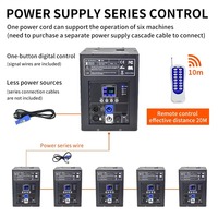 Machine à feux d'artifice et étincelles froides DMX512 télécommandée en métal, 2 pièces 750W avec Flight Case pour mariage