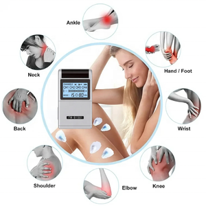 Unit TENS 4 saluran peralatan terapi fisik Stimulator otot EMS untuk menghilangkan rasa sakit dari Arthritis dan Linu - Product Image 5