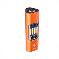 Mini lampe torche OEM en aluminium, rechargeable Type C 1800 mAh, avec crochet magnétique, lumière de travail multi-usage à avertissement rouge, logo personnalisé