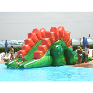 Toboggan de <span class=keywords><strong>piscine</strong></span> de dinosaure, toboggan gonflable Dragon Slide - Golden Games, toboggan gonflable Dino pour enfants - Product Image 1