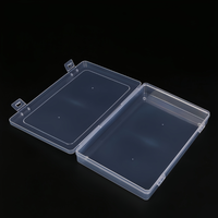 Boîte de rangement rectangulaire transparente en plastique, conteneurs en PP en gros, boîte de rangement mini rectangulaire de haute qualité en gros