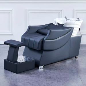 Chaise de lavage de cheveux avec bol, mobilier de massage confortable pour salon de coiffure, couleur personnalisée, vente chaude - Product Image 2