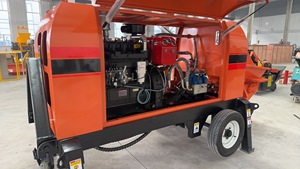 Bomba de Concreto con Motor Diésel <span class=keywords><strong>Tatooine</strong></span> Montada en Remolque, Alto Rendimiento, Motor de Partículas de 30 mm, 22 M/H, Alto Momento de Carga, 45 KW de Potencia - Product Image 6