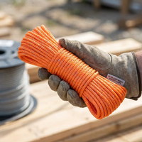Cordage UHMWPE réfléchissant, résistant aux UV, haute résistance, haute visibilité, 12 brins tressés, ligne de treuil synthétique, amarrage maritime, sécurité