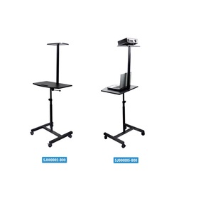 Single Leg Pneumatic Sit to Stand Extendable Metal <strong>Desk</strong> Height <strong>Adjustable</strong> Workstation with Movable Base - Product Image 2
