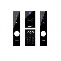 Panel táctil de acrílico negro con impresión de seda personalizada, pantalla LED con control digital de números, placa frontal para control de acceso en electrodomésticos.
