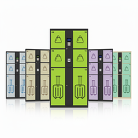 Casier à bagages électronique intelligent en métal assemblé pour les attractions touristiques, les musées, accès par code QR, PIN, RFID, résistant à la rouille, durable