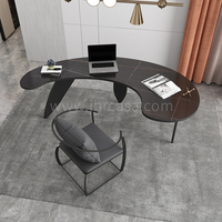 Bureau demi-cercle Simple, Table d'ordinateur créative, de gestion, moderne, bureau