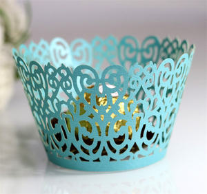 Décoration DIY Dentelle Décor Anniversaire Mariage Fête Décoration Baby Shower Gâteau fait main Découpé au Laser Cupcake Wrappers - Product Image 4