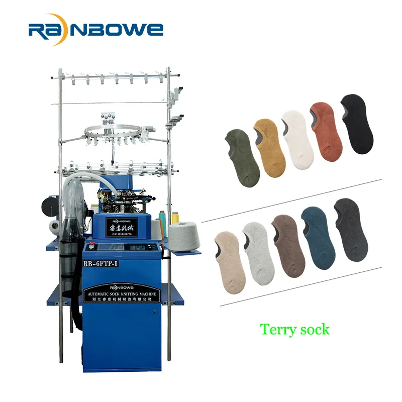 Machine pour la production de chaussettes RB-6FTP-I éponge sport chaussettes machine à tricoter