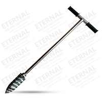 Équipement de test Échantillonneur pour sol, grain, ciment, poudre Échantillonneur de sol de type T en acier inoxydable Sonde d'échantillonnage de sol de haute qualité