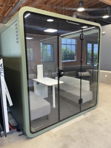 OEM cách âm gian hàng Acoustic phòng mini hộp điện thoại với không khí, gian hàng cho văn phòng họp thương mại đúc văn phòng Pods/ - Product Image 2