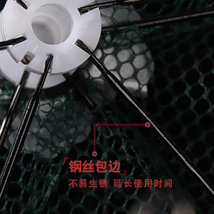 ตาข่ายดักกุ้งแบบพับได้ โครงหนา โพลีเอทิลีน ตาข่ายดักปลาแบบพับได้ - Product Image 4