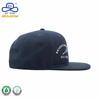 Gorra de Béisbol de 6 Paneles con Logotipo Bordado Personalizado de Fábrica OEM, Tela de Algodón, Estilo Urbano, con Visera Plana, Unisex