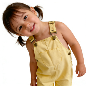 Salopette Diagonale Carina per Bambini, Tutine Primaverili e Autunnali per Bambine, Pantaloni Estivi per Bambini, Salopette Jane in Twill per Bambini - Product Image 5