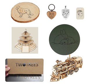 Kit de Matériaux de Gravure au Laser, Plaque en Bois pour Gravure Personnalisée, Logo Personnalisé pour Kit DIY, Gravure CNC au Laser - Product Image 3