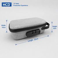 Étui de rangement de voyage de luxe en EVA, durable, anti-odeur, avec fermeture éclair et design simple, 4 à 6 compartiments