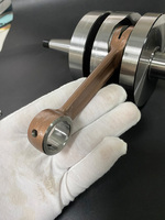 Vilebrequin de moteur d'avion et de drone 2 temps de précision mini personnalisé, usiné CNC en acier HSLA et acier inoxydable, pour moteur à essence brochée