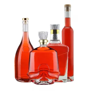 750 ml 500ml liquore personalizzato bottiglia di vetro bottiglia di vetro liquore