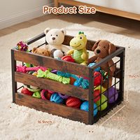 Panier de rangement pour jouets de chien avec poignées, boîte de rangement pour accessoires pour animaux de compagnie, paniers pour jouets d'animaux pour le salon, construction robuste