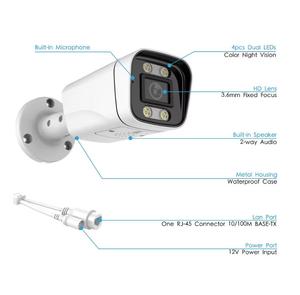 8MP 30fps thời gian thực ai RTMP imx415 cảm biến 4k siêu thấp chiếu sáng con người phát hiện xe PoE có dây <span class=keywords><strong>IP</strong></span> mạng Máy ảnh - Product Image 3