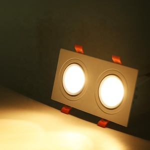 Spots encastrés LED blancs modernes réglables pour intérieur, en aluminium, 5W COB, carrés - Product Image 5