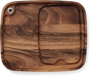 Mulitfuncation <b>Solid</b> <b>Wood</b> Tray with Plated Surface and Metal Handle for Home - Product Image 1