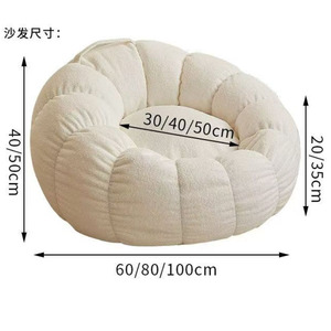 Sillón Reclinable de Terciopelo Personalizado en Forma de Nube, Sofá Moderno Tipo Puff con Relleno de Algodón para <span class=keywords><strong>Sala</strong></span> de Estar - Product Image 6