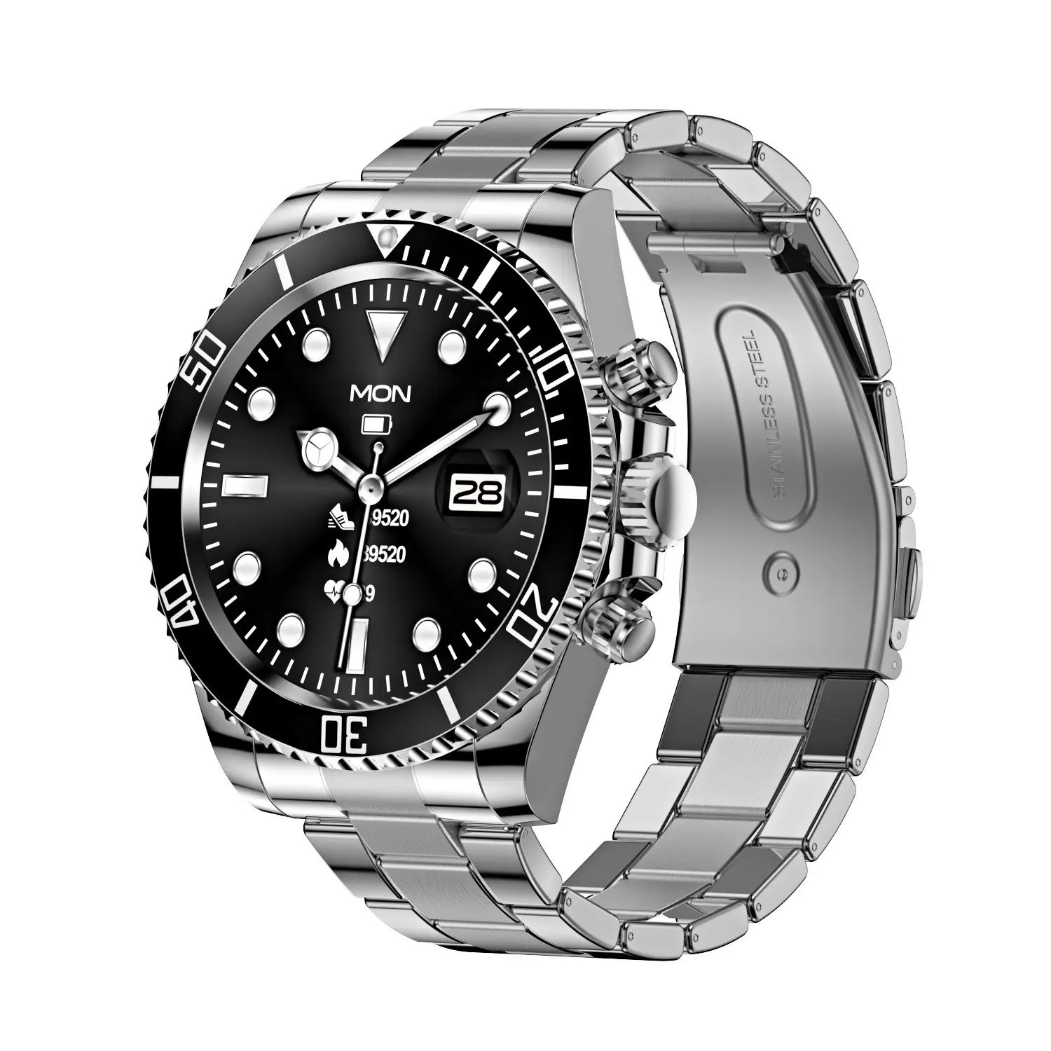 2022 Smart Watch Men multifunzione Smartwatch Fitness sport orologi impermeabili AW12 orologio da polso in acciaio BT Call Connected