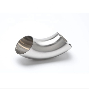 거울 매트 완성 된 304 316 엉덩이 용접 이녹스 파이프 피팅 90 도 45 도 스테인레스 스틸 팔꿈치 - Product Image 1