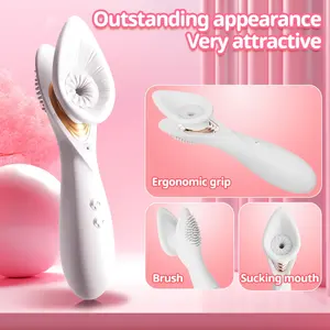 Krachtige 2 In 1 Vagina Zuigende Vibrator Tepel Orale Vacuümstimulator G Spot Clitoris Massage Vrouwelijke Masturbator Seksspeeltjes Vrouwen - Product Image 4