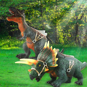 Drôle Jeu 100cm Grande Simulation Ride On Animal 3D Modèle Lumière Histoire Musicale Géant Grand <span class=keywords><strong>Dinosaure</strong></span> Jouets - Product Image 2