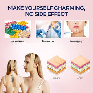 Elástico Reutilizable Estiramiento Facial Fajas Post Cirugía Compresión Chin Shaper Lift up Belt V Line Lifting Face Vendaje - Product Image 5