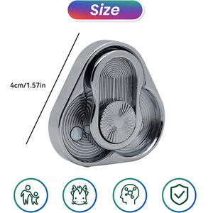 Fidget Slider en métal, poussoir de carte, clicker anti-stress, jouet sensoriel pour adultes, soulage le stress, l'anxiété, le TDAH, cadeau pour petit ami - Product Image 2
