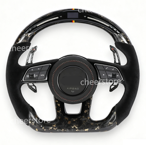 Affichage LED chauffant en fibre de carbone forgé A3 A4L A5 A6L A7 Q2 <span class=keywords><strong>Q3</strong></span> S4 S5 <span class=keywords><strong>RS</strong></span> S-<span class=keywords><strong>line</strong></span> Upgrade TT R8 MK3 pour Audi - Product Image 3