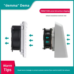 Rejilla de ventilación para gabinetes con filtro de malla, caja de distribución, rejilla antipolvo, ventilador de flujo axial, montaje empotrado FB9899FU98 - Product Image 3