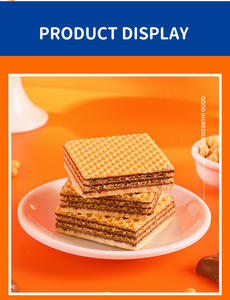 Mangehuafu Craquelins sablés au cacao certifiés halal Biscuits gaufrettes au chocolat dans une boîte en vrac Emballage OEM Vente en gros directe d'usine - Product Image 3