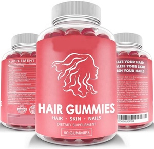 2022 Hot Multivitamin <span class=keywords><strong>Biotin</strong></span> Vitamins Cute Gummy Bear Claw Ties <span class=keywords><strong>Good</strong></span> Hair Gummies - Product Image 1