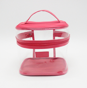 Eztraveling กระเป๋าแต่งหน้าป้ายห้าง,กระเป๋า PVC ใสสำหรับเดินทางกระเป๋าจัดระเบียบเครื่องสำอางตามสั่ง - Product Image 1