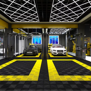 Spot Goods Tapis en plastique industriel Carrelages de sol de <span class=keywords><strong>garage</strong></span> à emboîtement ventilé pour atelier de vente de voitures Shownroom - Product Image 1