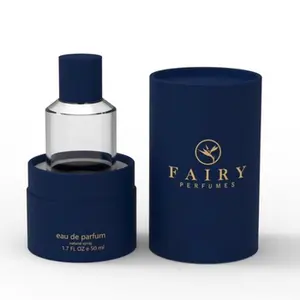 Botol parfum 50ml bulat pabrik dengan kotak, botol parfum grosir dengan tutup mesin, botol parfum mewah