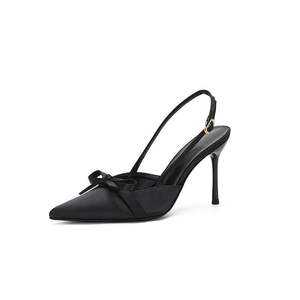 Zapatos de Novia para Mujer, Otoño-Verano 2026, Tacones de Bloque, Deslizables, Transpirables, con Tiras Cruzadas, de Cuero Genuino, Antideslizantes - Product Image 1