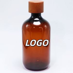 New 500ml PET Plastic Essential <b>Oil</b> <b>Bottle</b> Bamboo Wood Screw Lid Pure Dew Aromatherapy Liquid Orifice Reducer Pump Sprayer Seal - Product Image 1