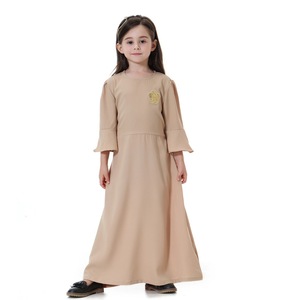 Vestido de Oración para Niña Musulmana, Diseño Lindo, Manga Larga, Abaya Infantil, Kaftan, Túnica Saudí, Vestido Maxi con Apliques para Niñas del Sudeste Asiático - Product Image 5