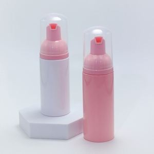 30ml 50ml Empty Facial Foaming Pink God Plastic Lash Shampoo <b>Bottles</b> Eyelash Extension Soap Foam Pump Cleanser Set Foam <b>Bottle</b> - Product Image 5