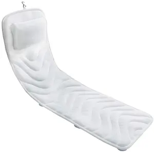 全新设计的透气和耐洗柔软的3d空气网布全身白色水疗浴枕