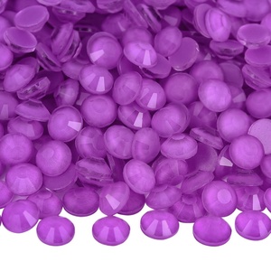 OLeeya Strass en verre à dos plat SS3, petite taille, en stock, non thermocollants, pour la décoration DIY et l'artisanat - Product Image 2