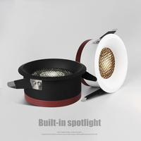 Plafonniers LED encastrés ultra-minces en aluminium anti-éblouissement 9W/12W/15W/18W/20W, dimmables, COB, AC90-260V, garantie 5 ans